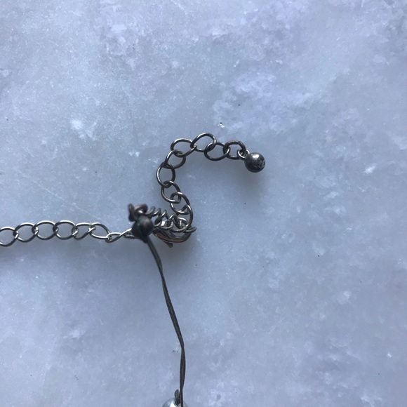 Vintage Blue Hue Pearl Detail Necklace - Picture 6 of 6